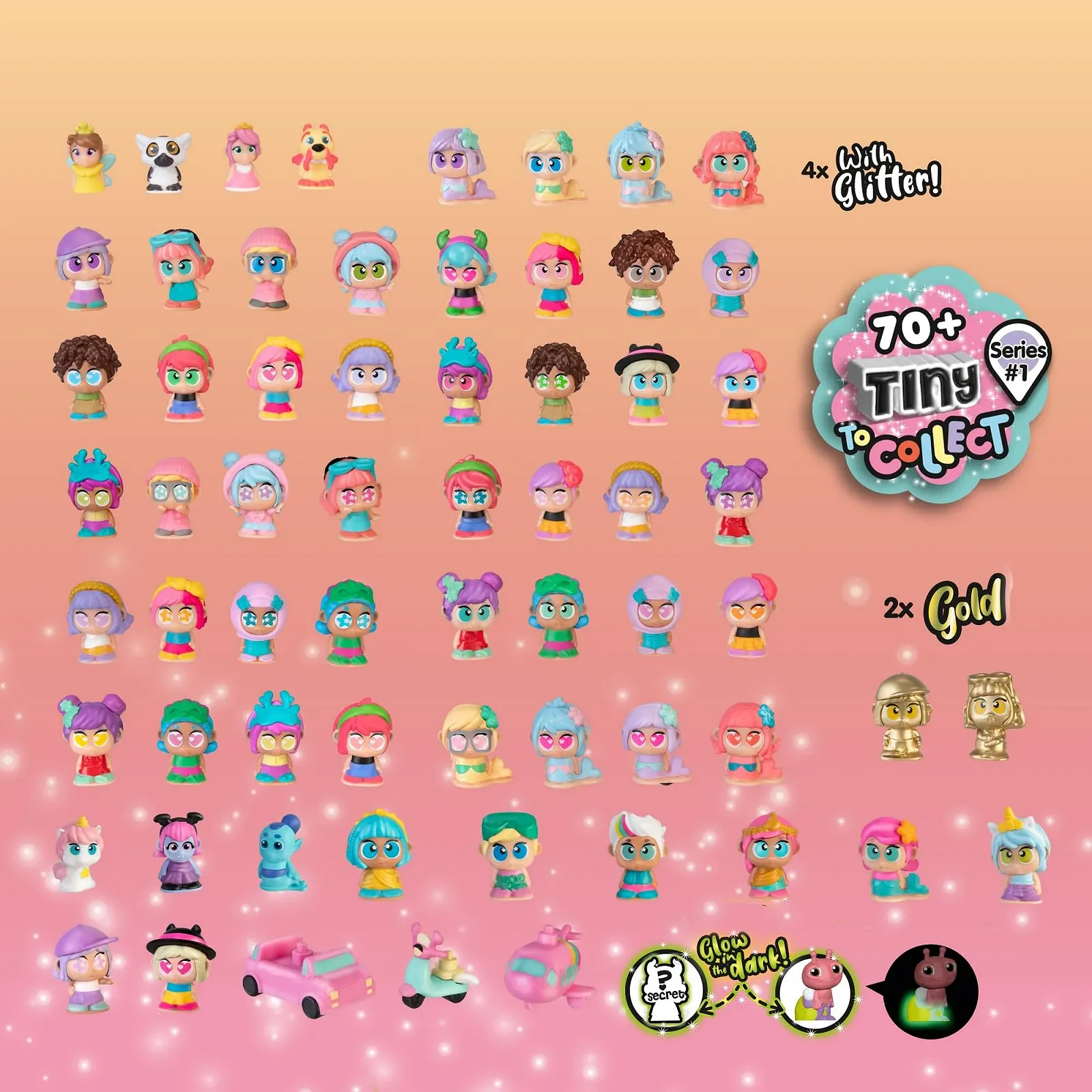 Фигурки Famosa Trotties Tiny 11 с сюрпризом, 2 светятся в темноте, фото №6 Фигурки Famosa Trotties Tiny 11 с сюрпризом, 2 светятся в темноте, фото №6