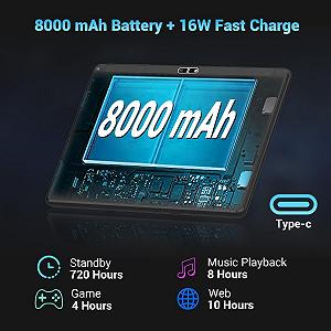 Планшет 10.1" FASTWD Z10 8+11/128Gb 8 ядер Android 13 8000 mAh Чорний synthetic.ua - Фото 1