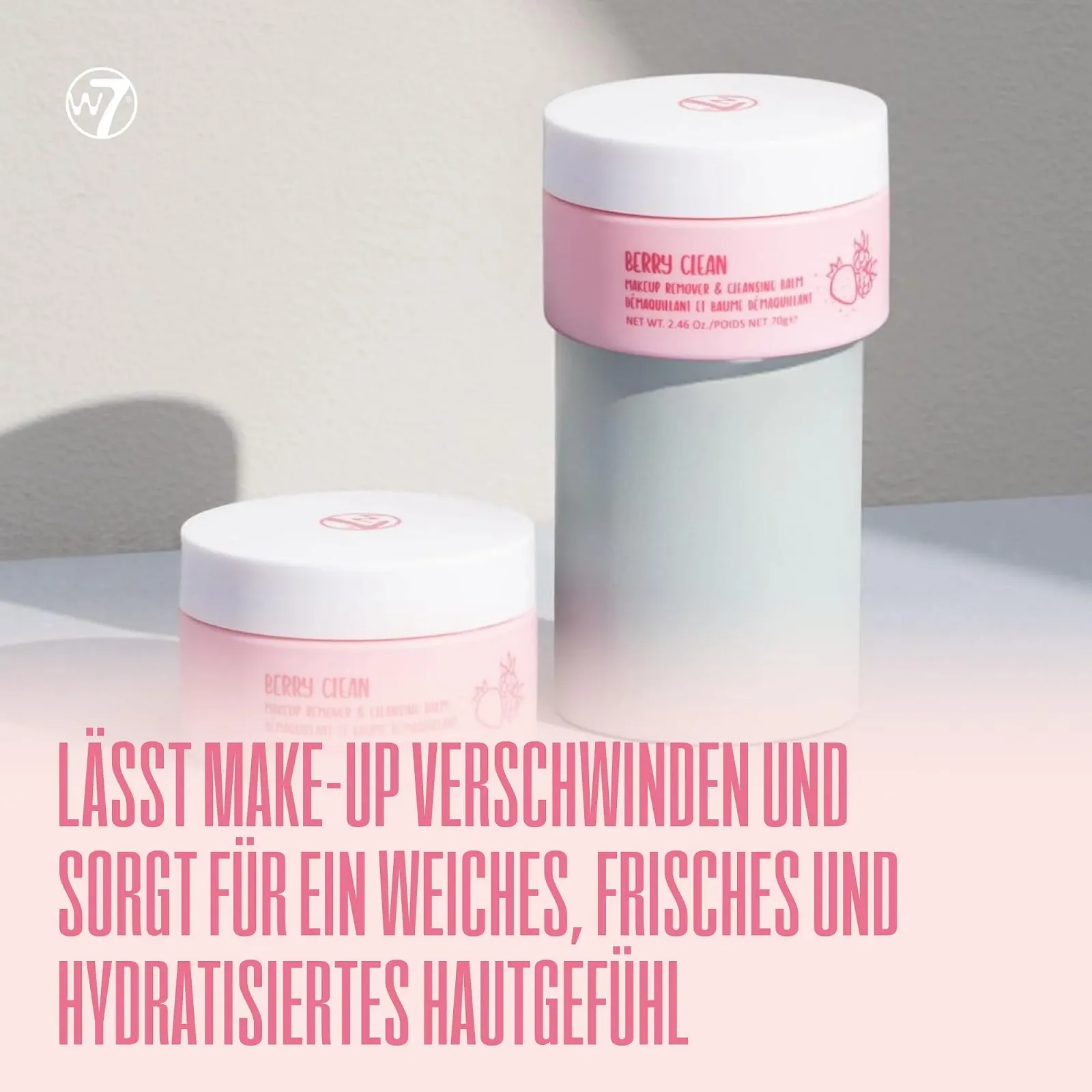 Бальзам для вмивання та зволожуюча пінка W7 Berry Clean М'яко видаляє макіяж, бруд та забруднення, фото №6 Бальзам для вмивання та зволожуюча пінка W7 Berry Clean М'яко видаляє макіяж, бруд та забруднення, фото №6