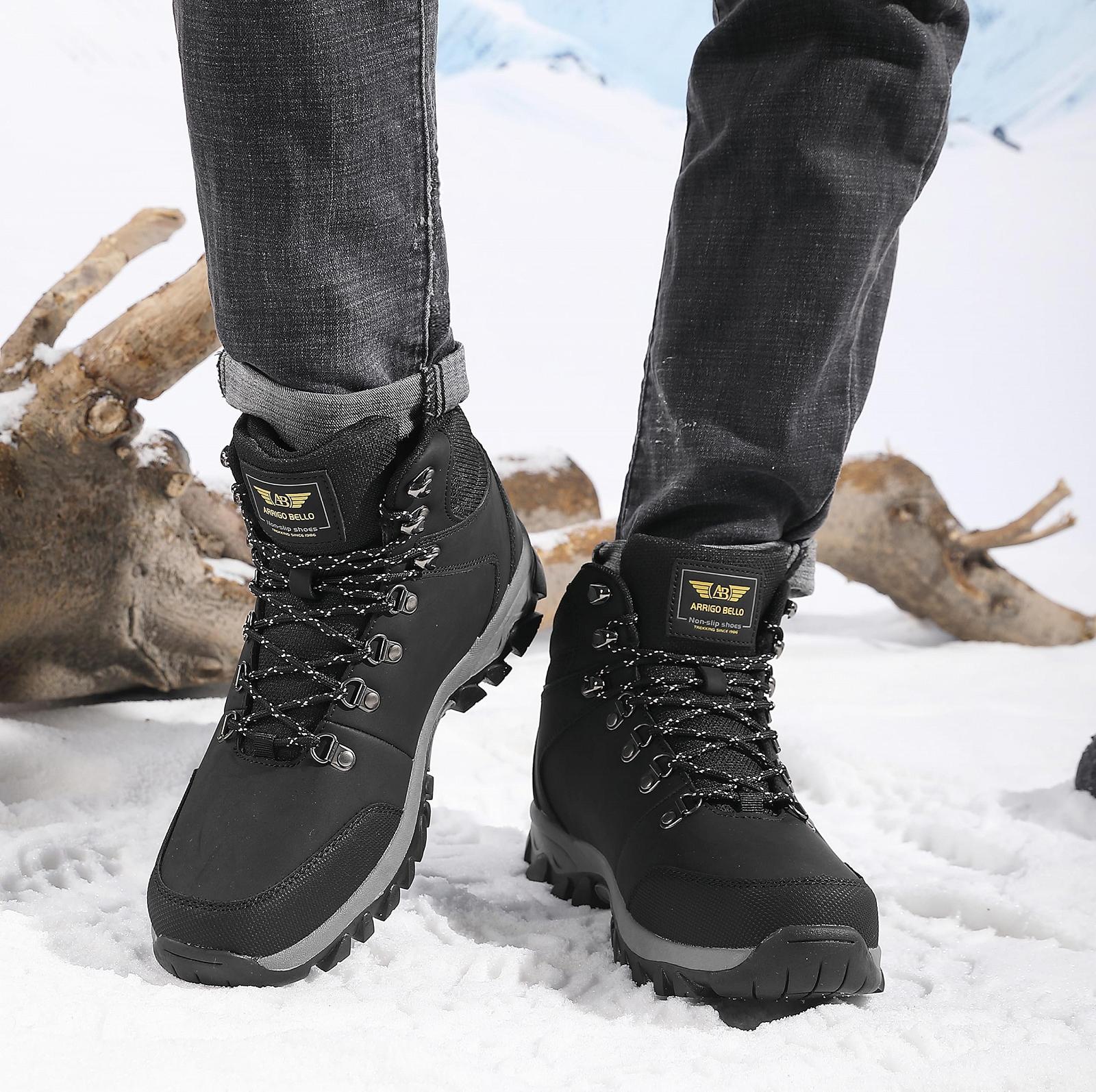 Чоботи ARRIGO BELLO Winterschuhe Зимові снігоступи Теплофлісова застібка, фото №5