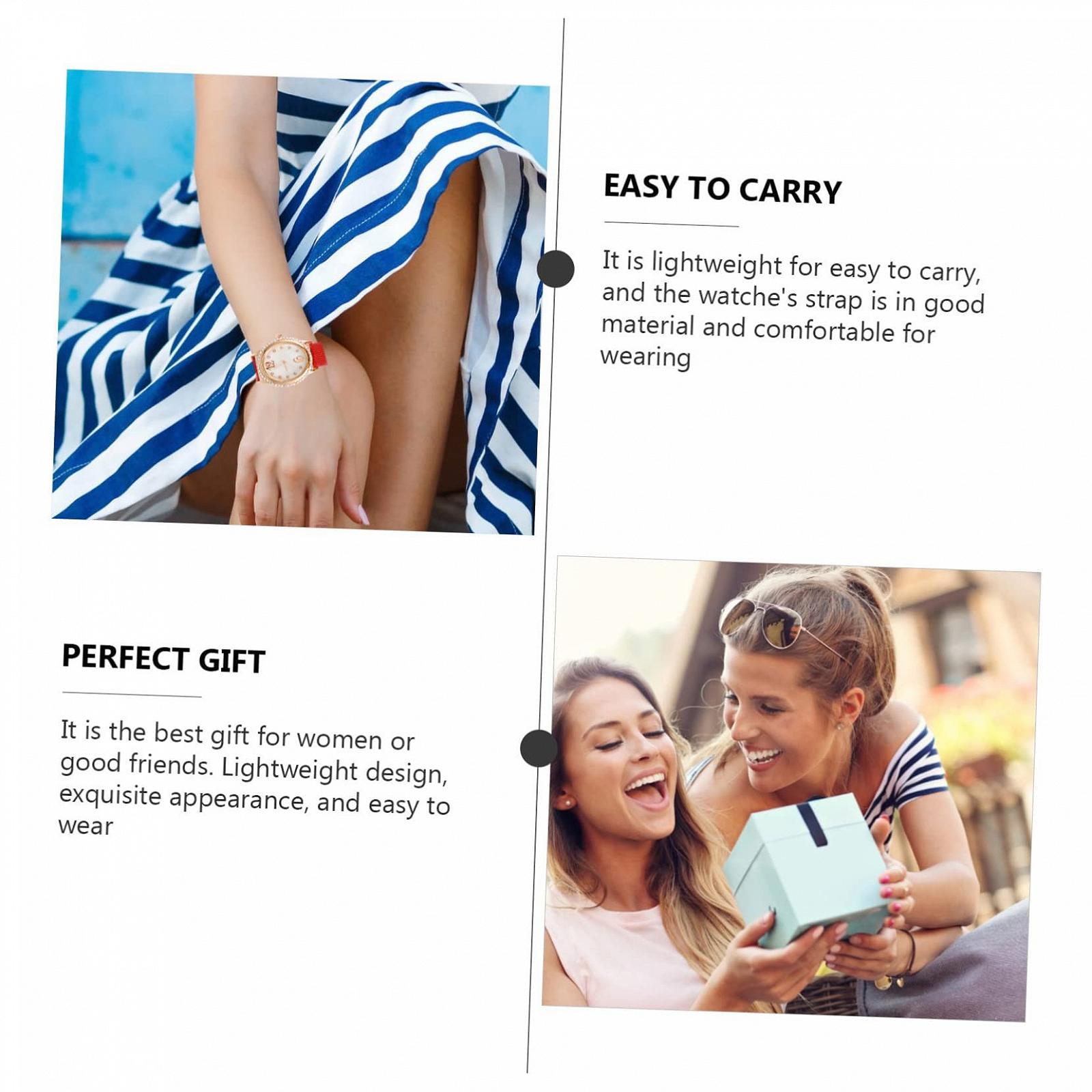 Часы Кварцевые LIFKOME Женские Деловые Красный Ремешок: Кожа, фото №9 Часы Кварцевые LIFKOME Женские Деловые Красный Ремешок: Кожа, фото №9