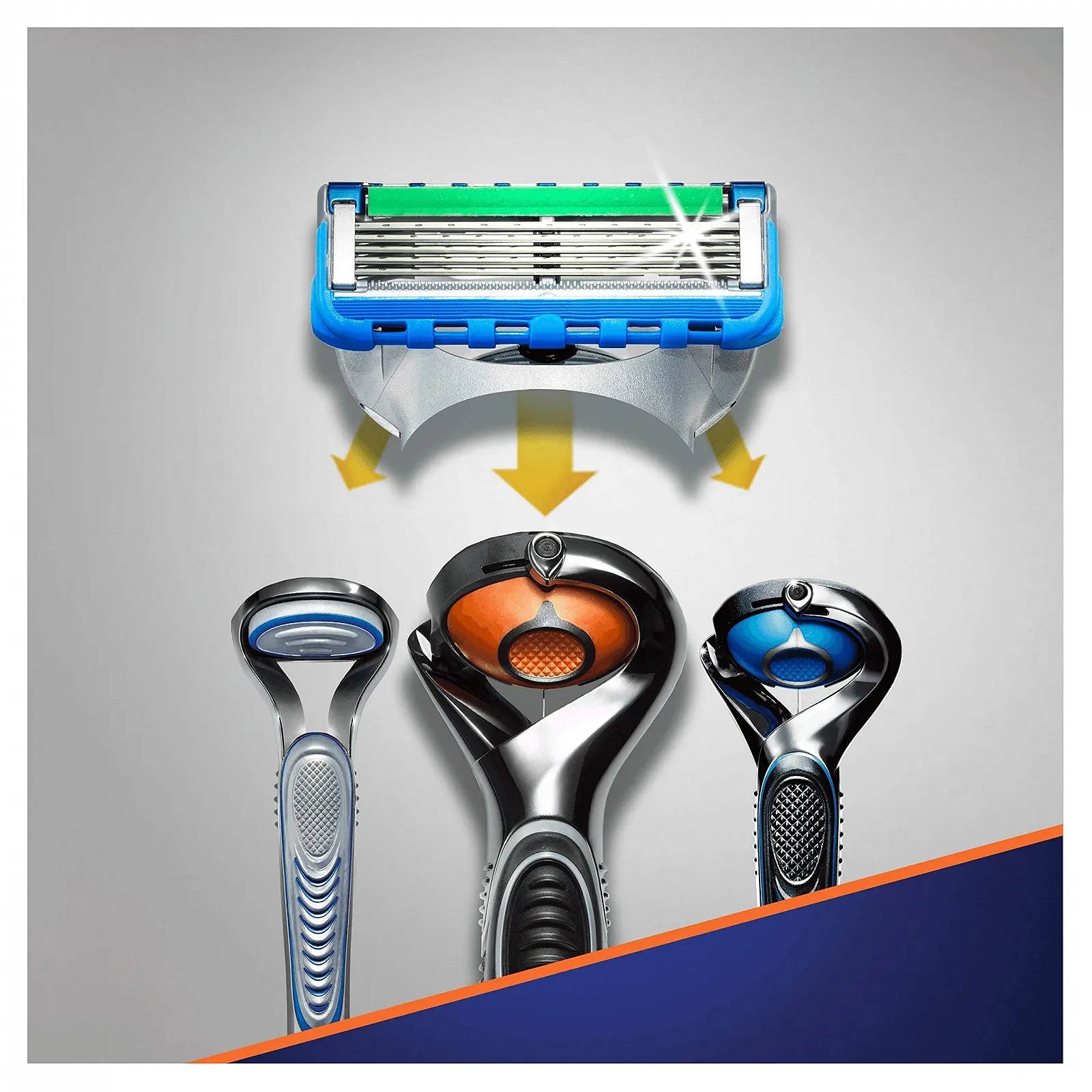 Сменные кассеты Gillette Fusion5 ProGlide Power 4 шт, фото №6