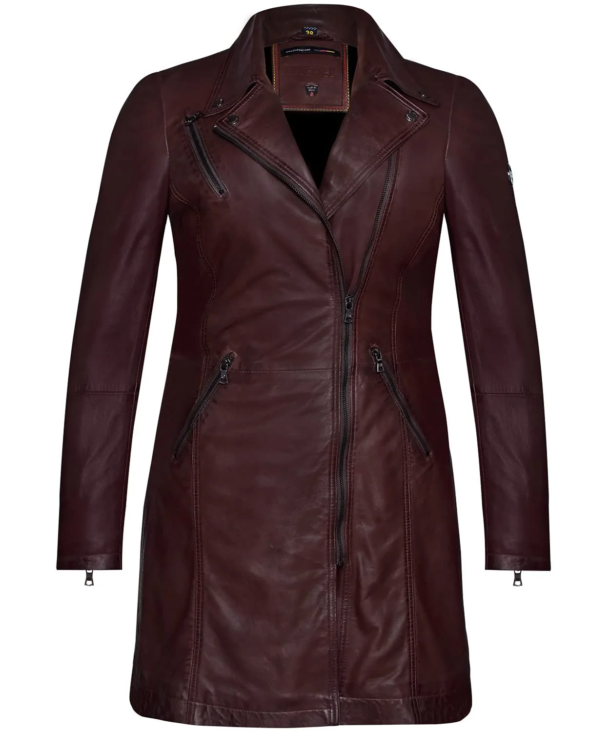 Кожаное пальто Bluepiel Vera Женское, фото №1 Кожаное пальто Bluepiel Vera Женское, фото №1