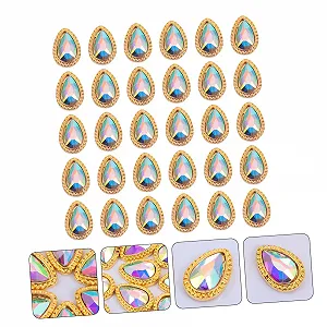 Стрази для нігтів 30 шт. для DIY дизайну , блискуча прикраса synthetic.ua - Фото 1