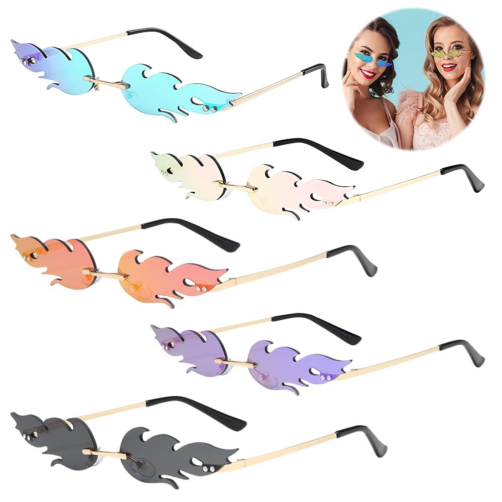 Сонцезахисні окуляри Вогонь Lotvic Flames, Набір з 5 шт, Безрамкові хвилясті, фото №5 Сонцезахисні окуляри Вогонь Lotvic Flames, Набір з 5 шт, Безрамкові хвилясті, фото №5