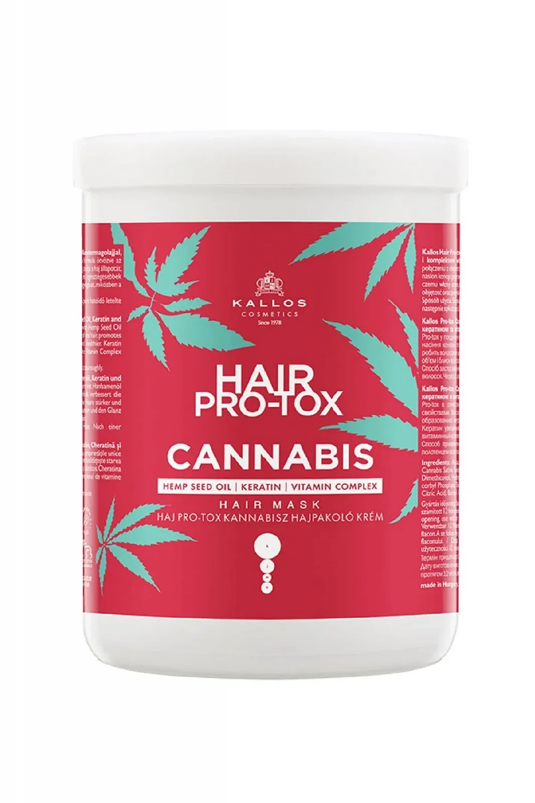 Маска для волосся Hair Pro-Tox Cannabis 1000 мл, фото №1