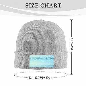 Шапка-бини с плавным градиентом для женщин, теплая зимняя вязаная  Slouchy Skull Cap с манжетами synthetic.ua - Фото 1