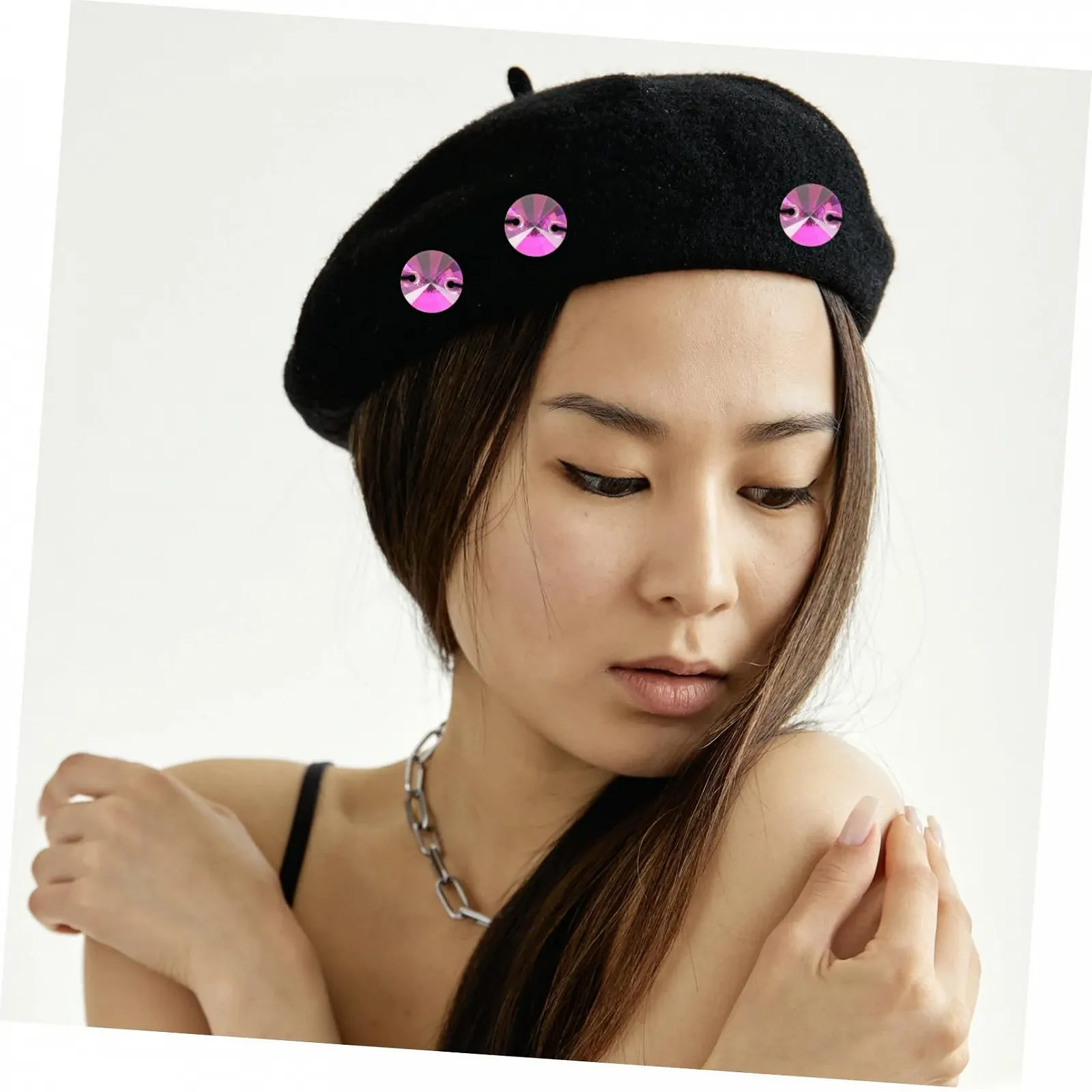 Набір страз 48 шт. Плоскі кристали для прикраси матеріали для DIY, скло, фото №3