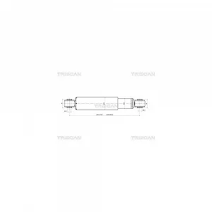 Амортизатор TRISCAN 8705 10205, задня вісь - Фото 1