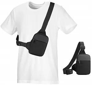 Мужская крос-сбоди cxxtkcxxlc Черная - Фото 1