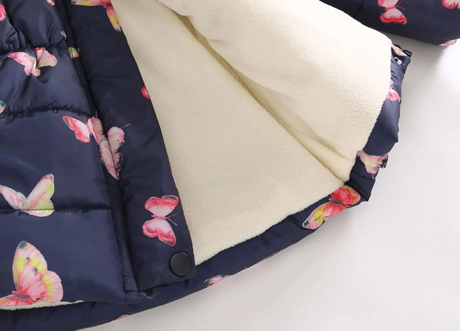 Дитяча пухова куртка з капюшоном, зимова куртка для дівчаток, фото №6