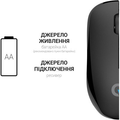 Мышка OfficePro M183 Wireless Black (M183), фото №10 Мышка OfficePro M183 Wireless Black (M183), фото №10