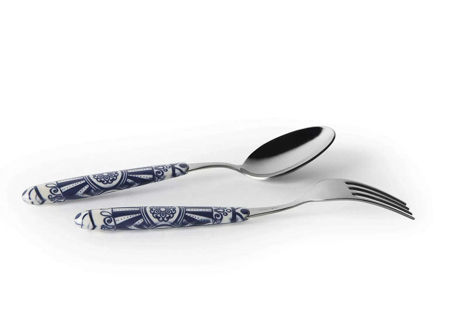 Набір столових приборів Excelsa Boheme Blue, 24 предмети, нержавіюча сталь, пластикова ручка, фото №4