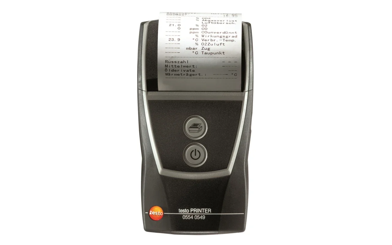 Принтер для анализаторов дымовых газов Testo 0554 0549 Черный, фото №1 Принтер для анализаторов дымовых газов Testo 0554 0549 Черный, фото №1