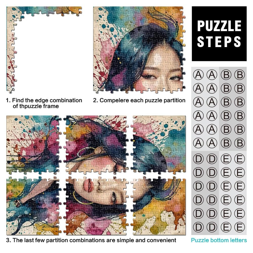 Пазл Акварельный портрет Дженни Ким 1000 элементов 38 x 26 см, фото №3 Пазл Акварельный портрет Дженни Ким 1000 элементов 38 x 26 см, фото №3