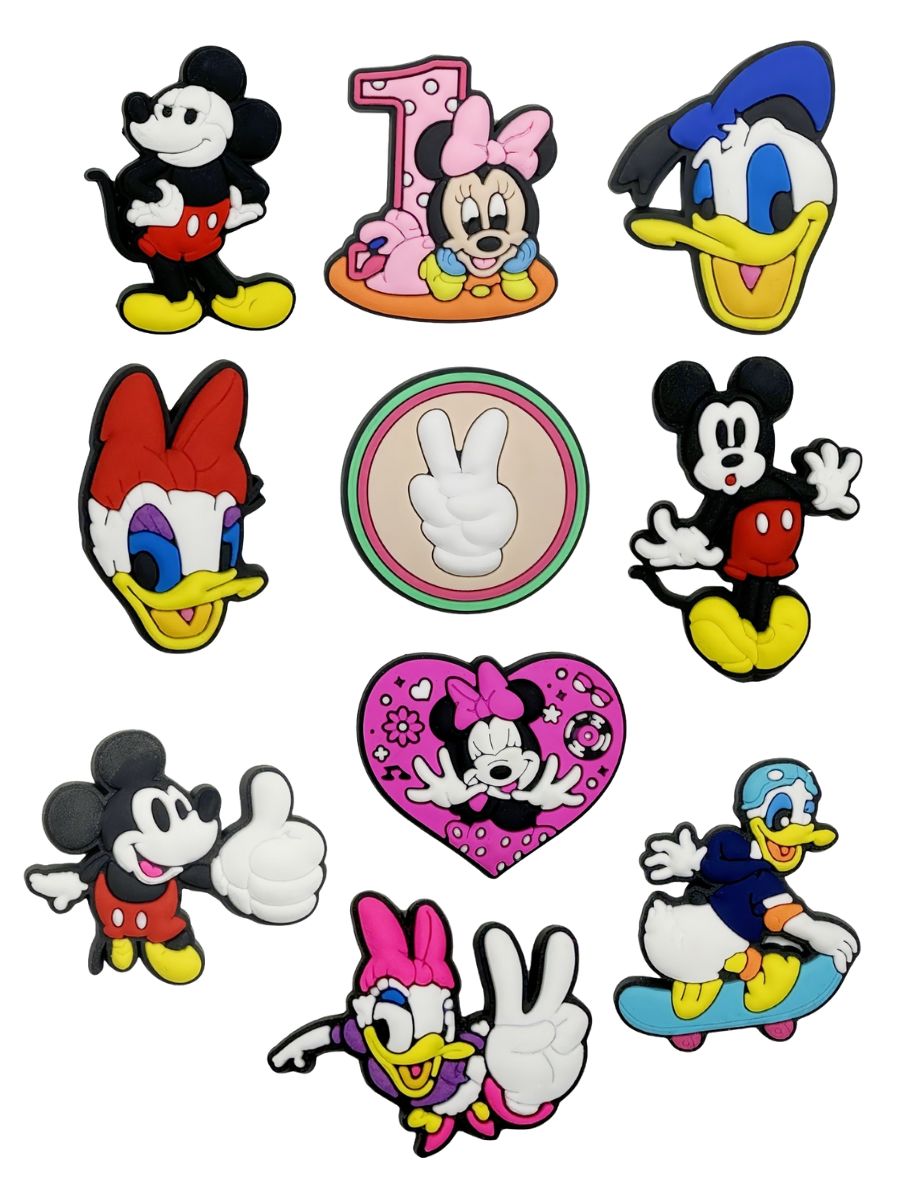 Джибитсы Микки Маус Mickey Mouse Дисней Jibbitz 10 шт аксессуары Крокс украшение Dz_134_1, фото №1