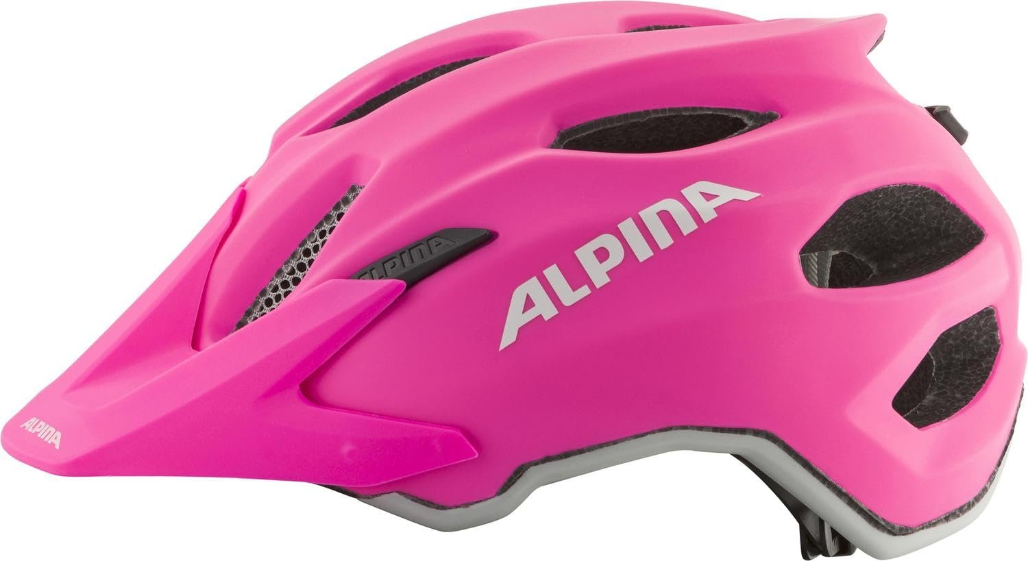 Шолом велосипедний ALPINA Carapax JR. Унісекс, молодіжний, рожевий матовий, 51-56 см, фото №2