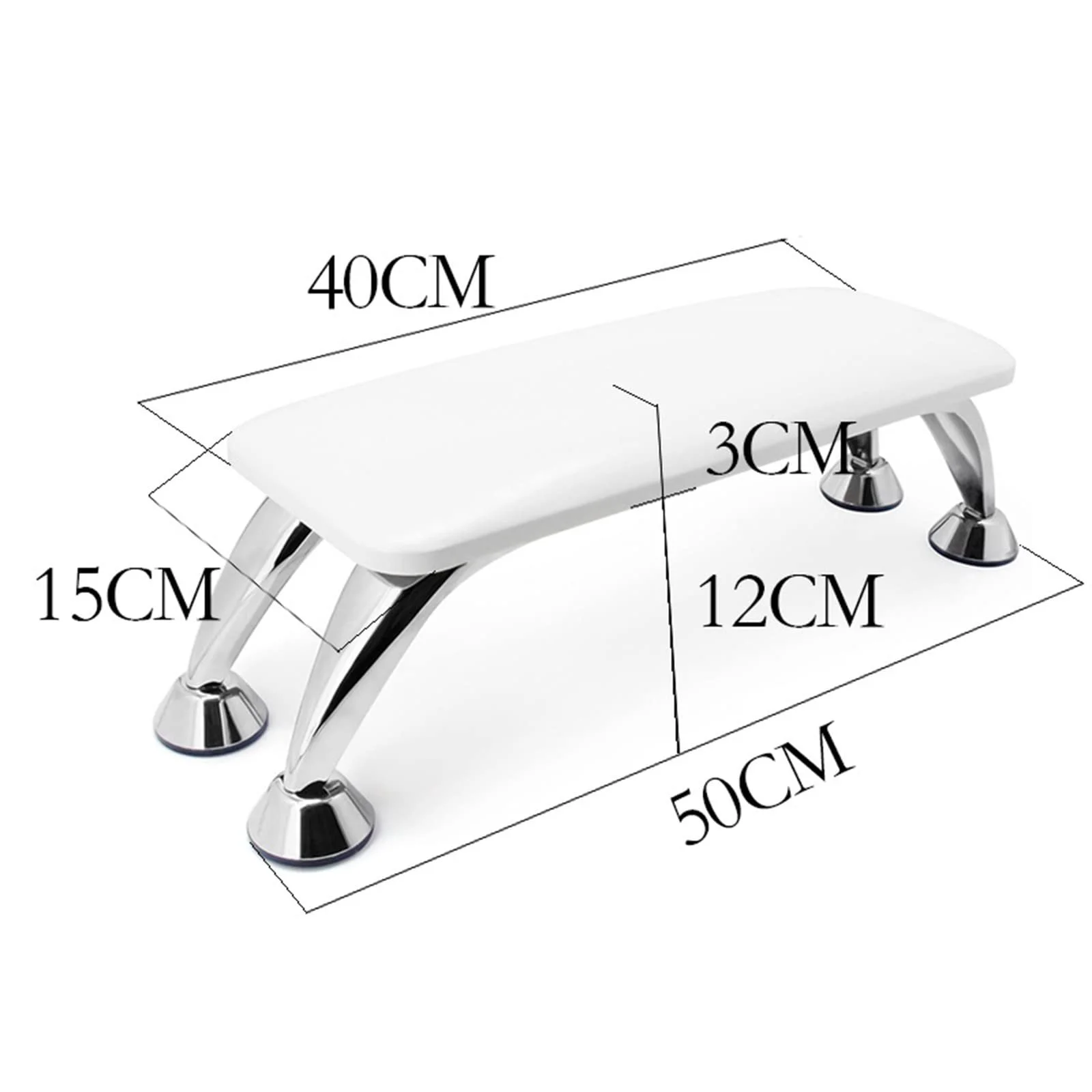 Подставка для рук маникюрная Yolispa Искусственная кожа Микрофибра Нескользящая, фото №2