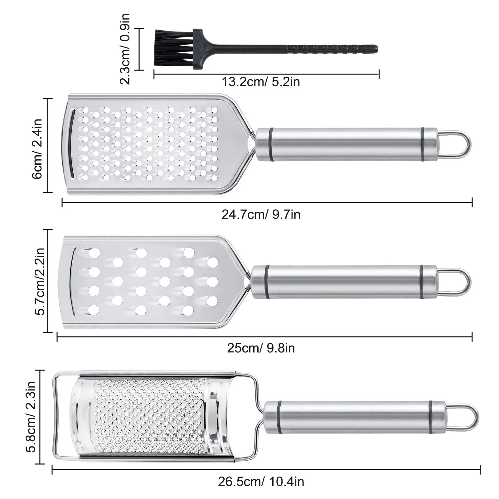 Набір терок Zester, 3 штуки, фото №5