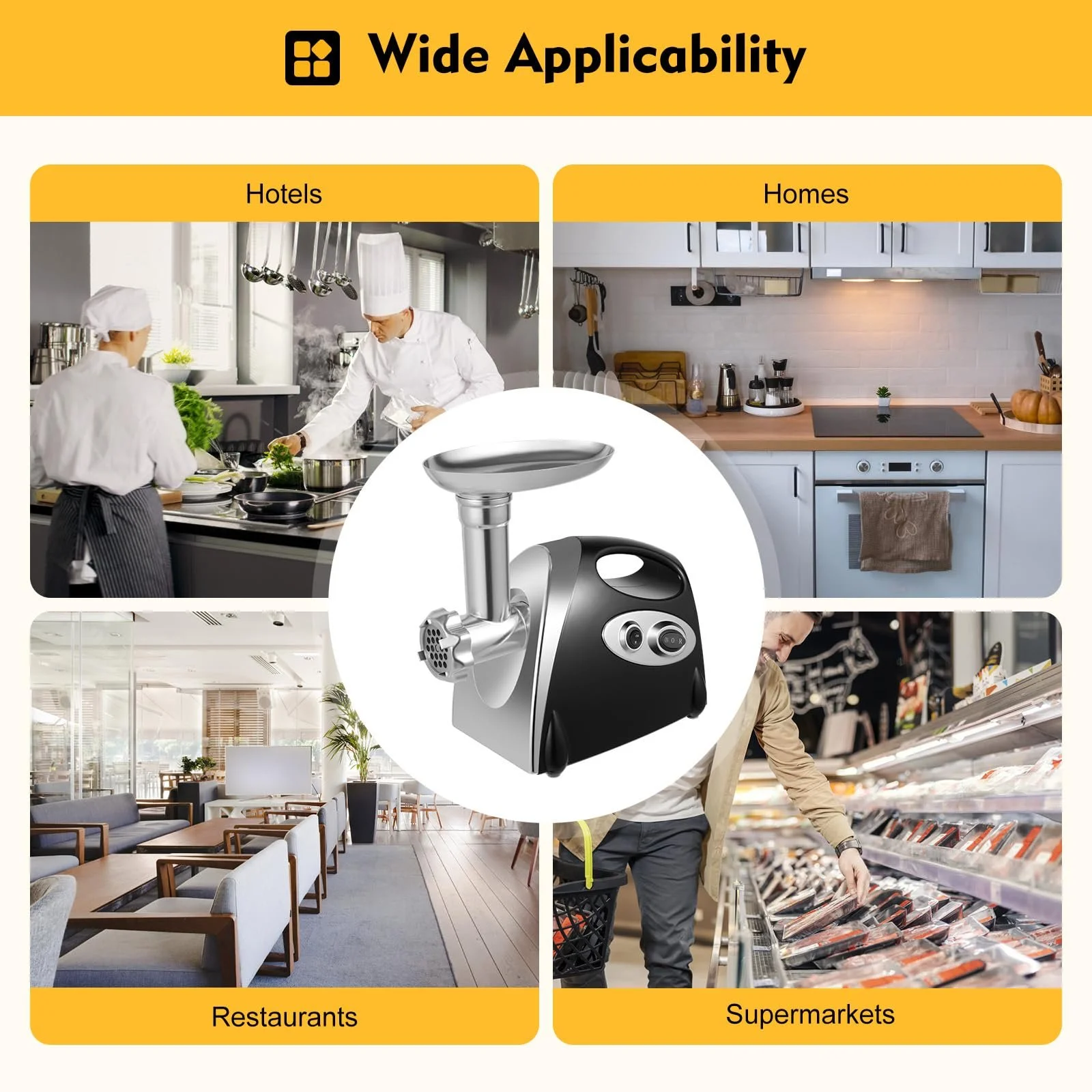 Электрическая мясорубка 800 W Stainless Steel, фото №6 Электрическая мясорубка 800 W Stainless Steel, фото №6