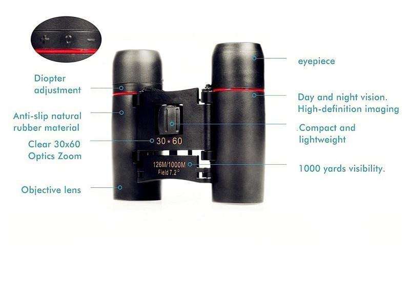 Бинокль Portable Mini 30x60cm Lightweight Foldable Wide Angle, фото №3