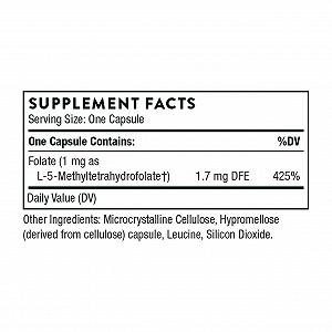 5-MTHF 1 mg 60 caps synthetic.ua - Фото 1