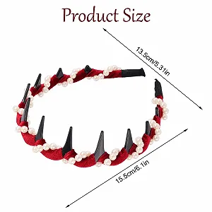 Набір вінтажних перлинних обручів для волосся (3 штуки) synthetic.ua - Фото 1