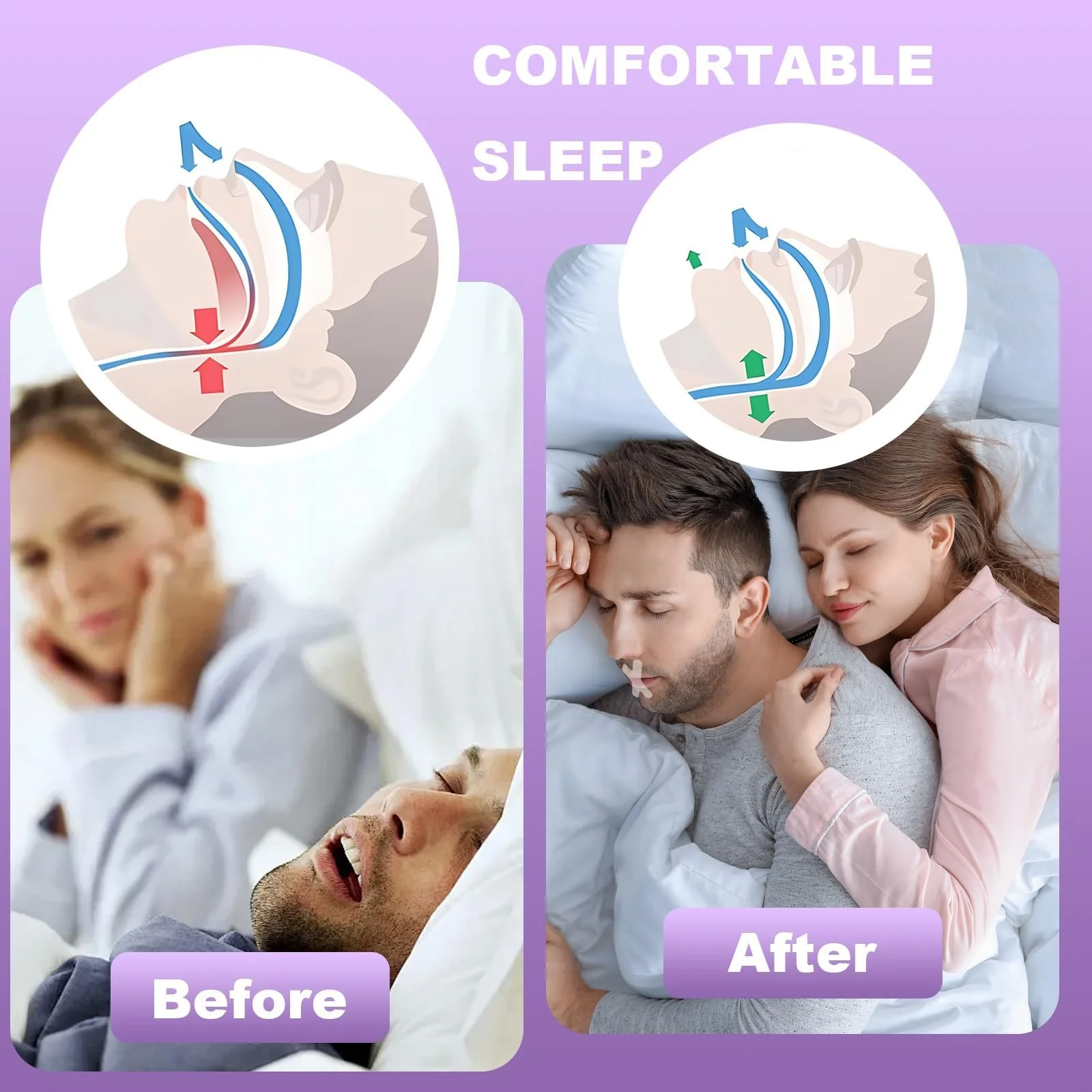 Пластыри для сна в рот, 120 шт. для рта премиум-качества для сна, Помогает против храпа, фото №2