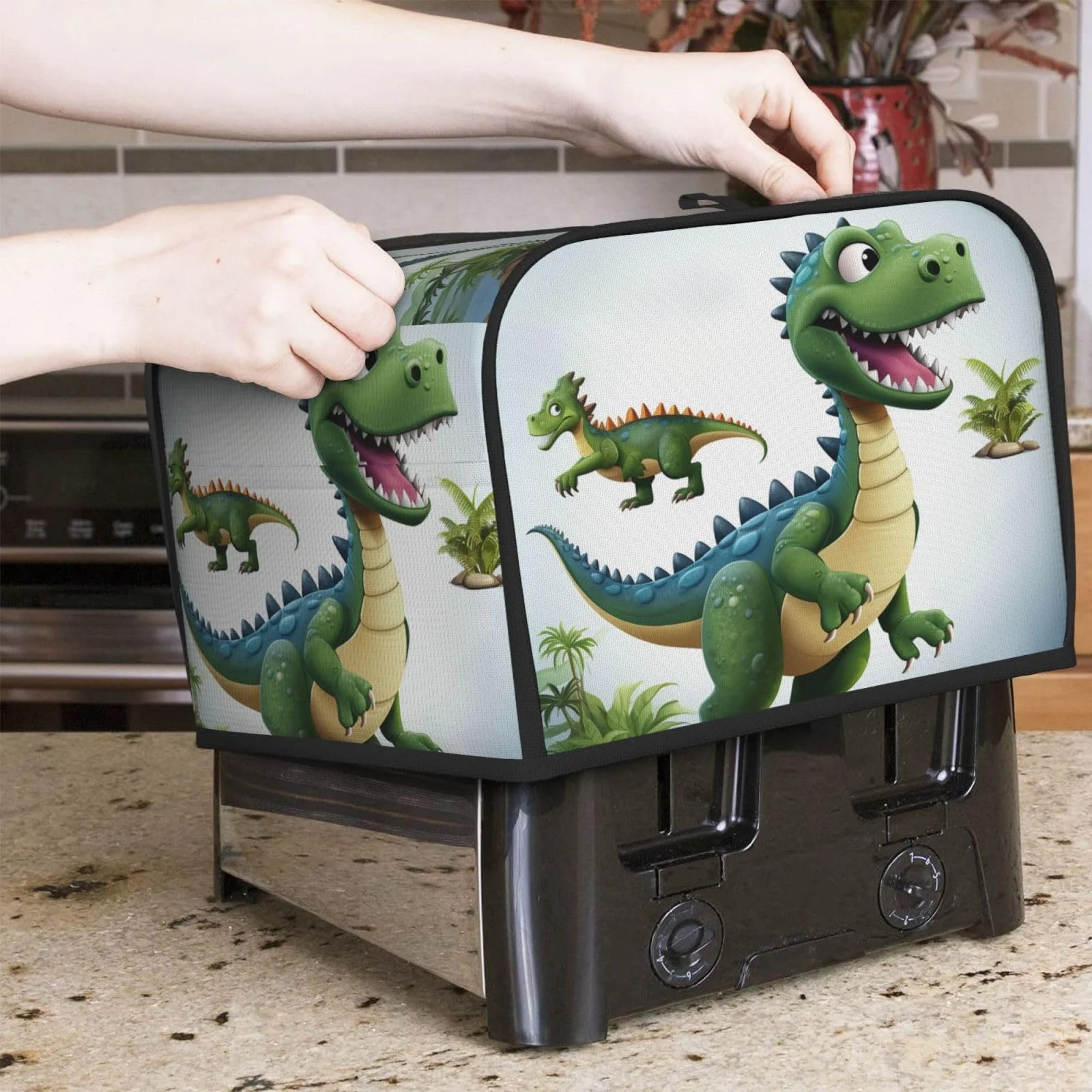 Чохол для тостера на 4 скибочки з двома кишенями, фото №5 Чохол для тостера на 4 скибочки з двома кишенями, фото №5