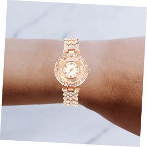 Женские часы Healvian Модный наручный орнамент Розовое золото Стильные женские часы synthetic.ua - Фото 1