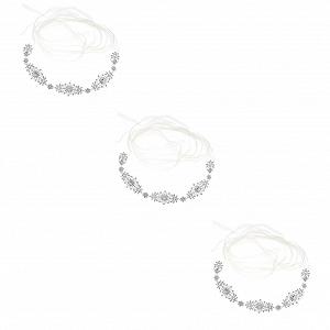 Ремень WRITWAA 3St Свадебный ремень из страз свадебное украшение wedding decoration Пояс для свадебного платья Бесшовный женский ремень для свадебного платья Свадебный ремень из страз Полиэстер - Фото 1