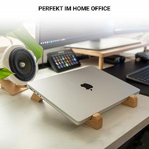 Подставка для ноутбука Бамбук Универсальный держатель 10-15 дюймов synthetic.ua - Фото 1