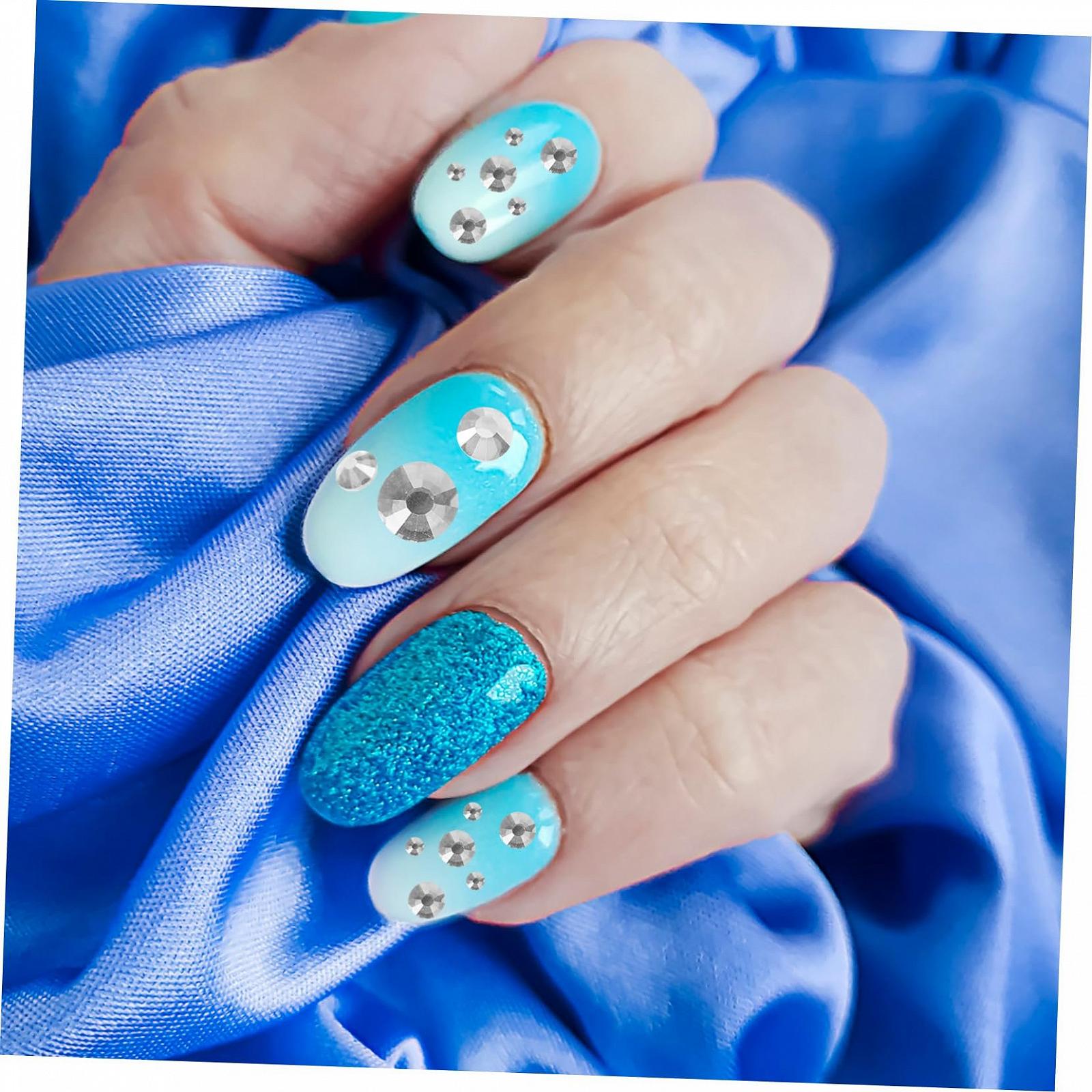 Стрази для нігтів 1440 шт. для приклеювання Діаманти DIY з плоскою задньою частиною для манікюру, фото №3