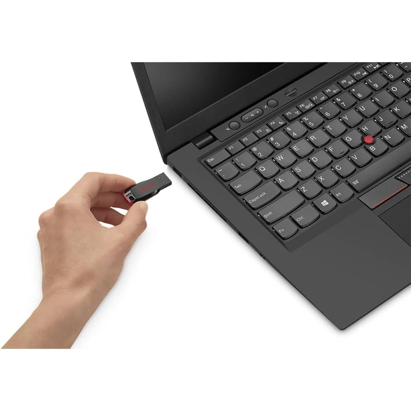 USB-накопичувач SanDisk Cruzer Blade 16GB USB 2.0 Чорний/Червоний, фото №3