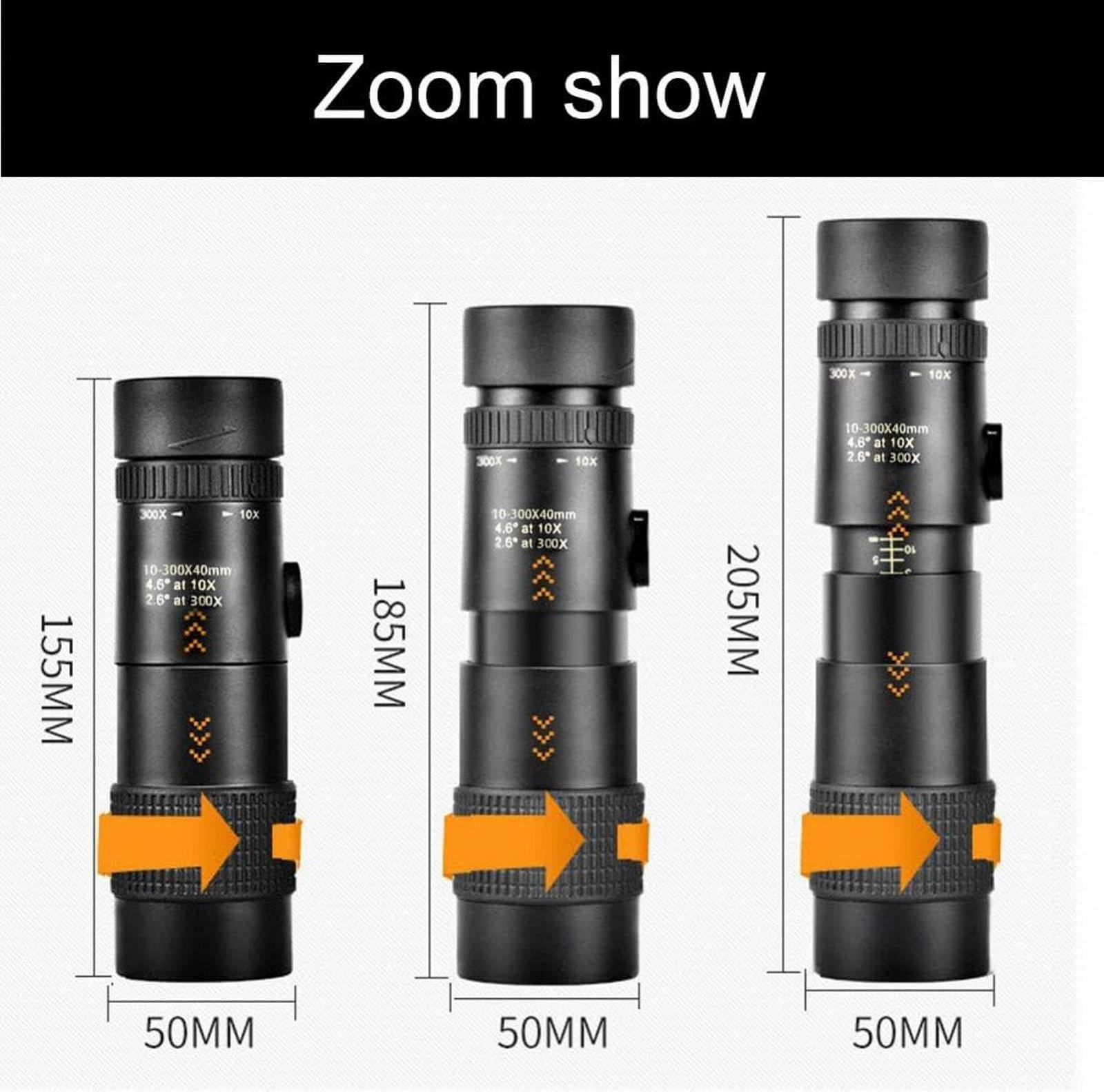 Монокуляр High Performance Portable Binoculars 10-300x40mm Zoom Компактний Водонепроникний, фото №7