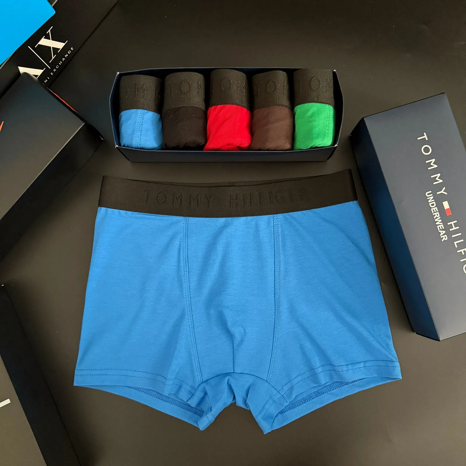Чоловічі труси боксери комплект Tommy Hilfiger різнокольорові, фото №11