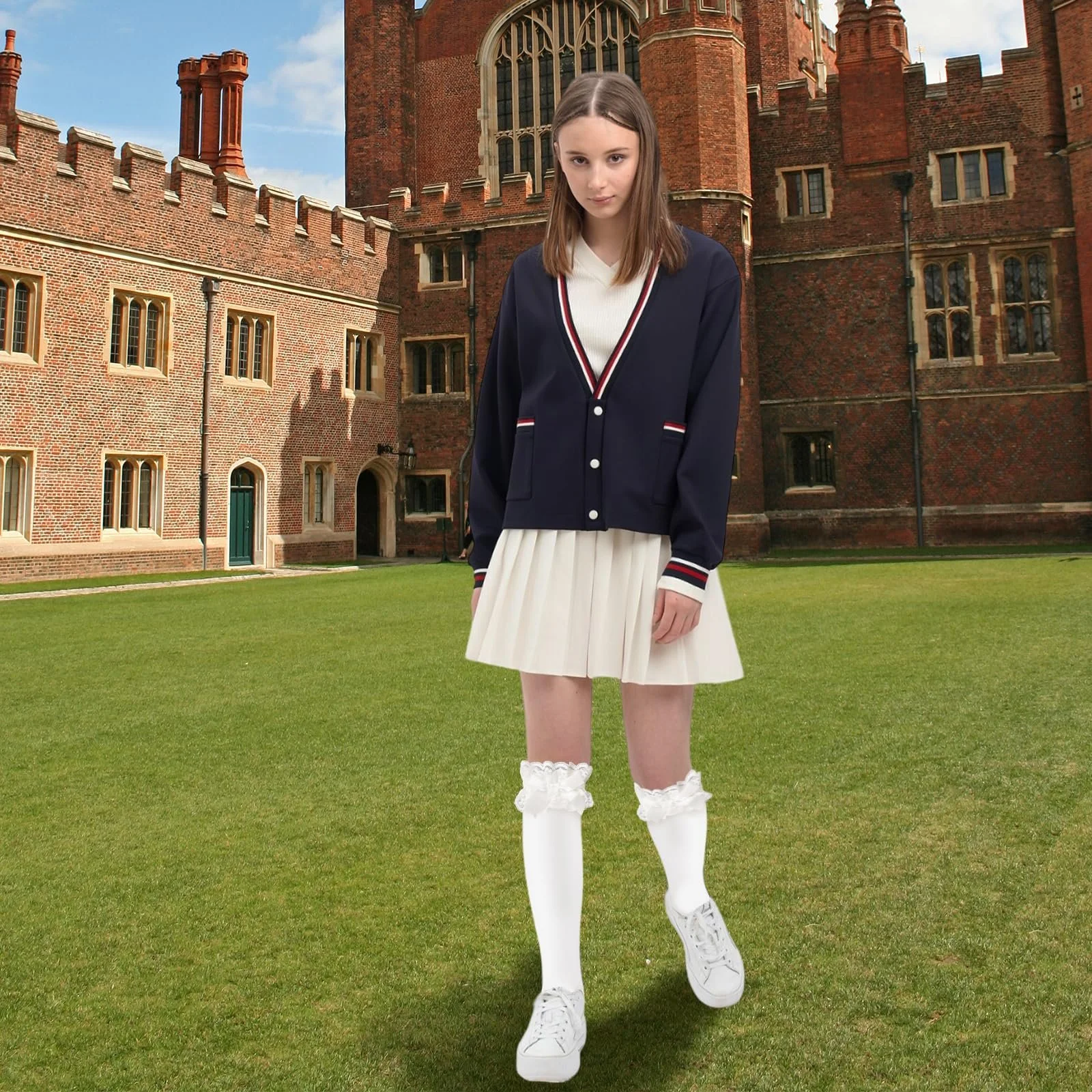 Жіночі гольфи (2 пари) з рюшами та бантами, фото №5 Жіночі гольфи (2 пари) з рюшами та бантами, фото №5