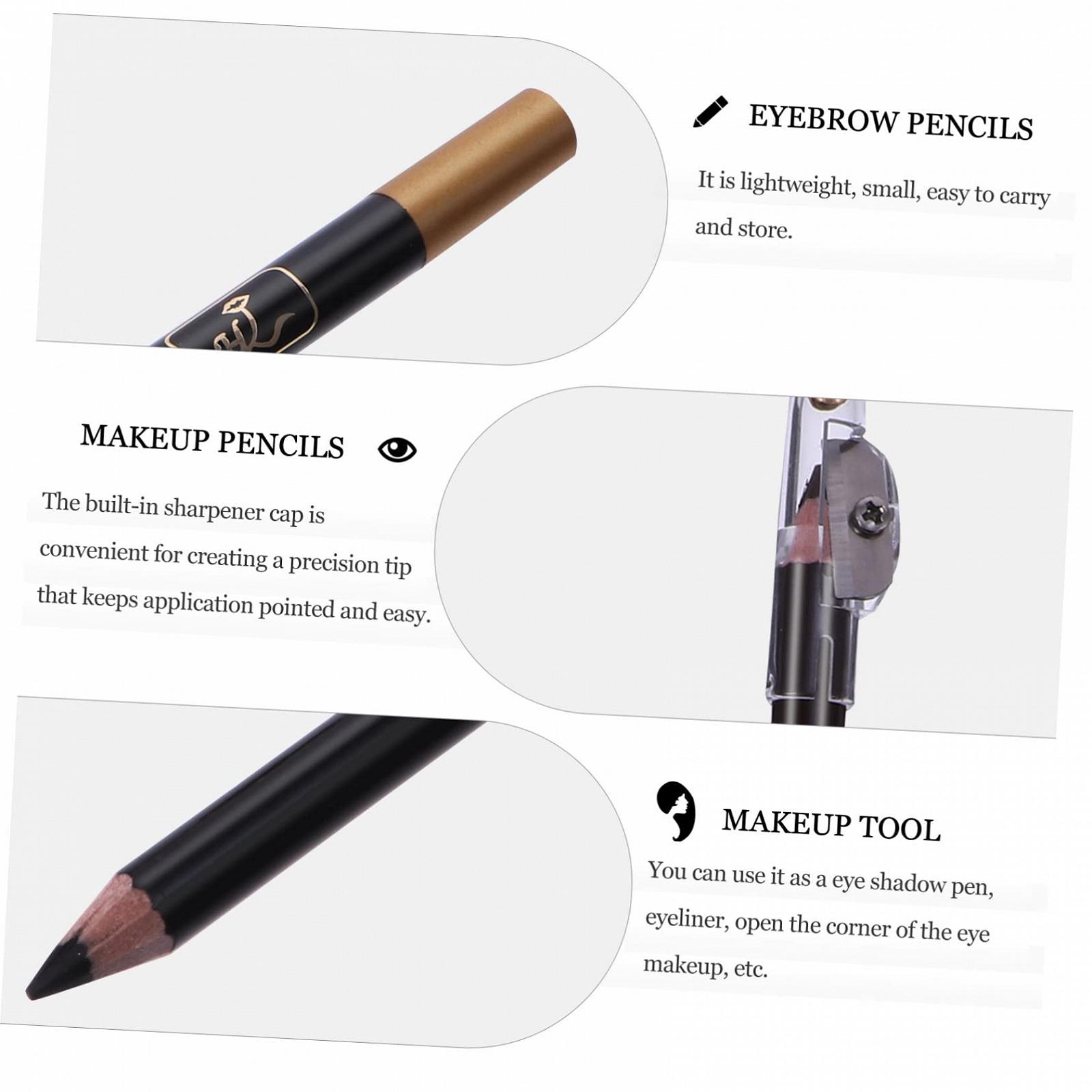 Набір POPETPOP Miss Wood 8 шт Водостійкий олівець для брів чорний кавовий матовий, фото №7 Набір POPETPOP Miss Wood 8 шт Водостійкий олівець для брів чорний кавовий матовий, фото №7