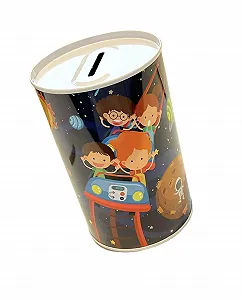 Скарбничка жестяна XXL 15x10 см Американські гірки - Фото 1