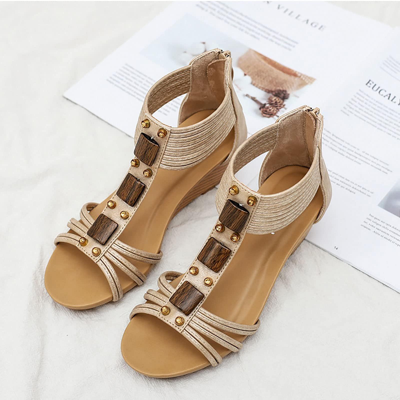 Босоножки на платформе Summer, Миндальный, фото №5 Босоножки на платформе Summer, Миндальный, фото №5