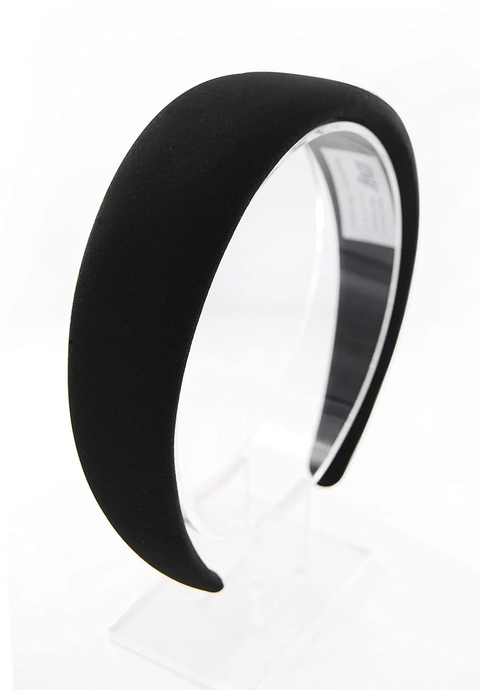 Обруч на голову Axy Широка з тканиною, HRK2A Чорний, фото №4