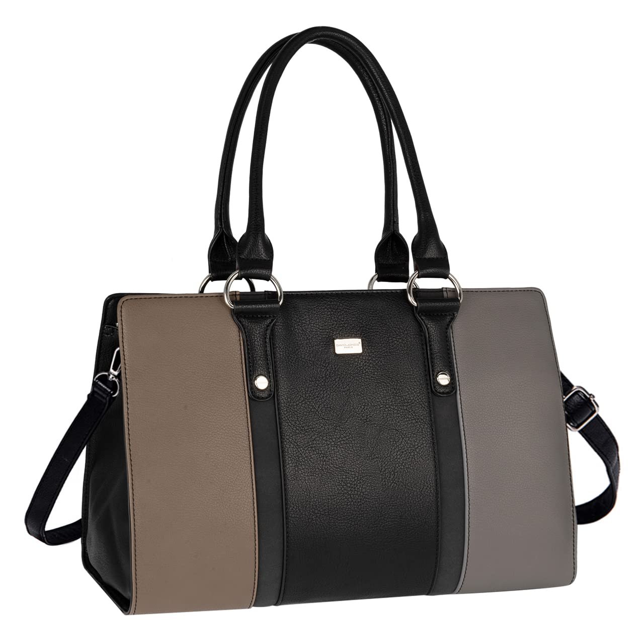 Сумка-тоут David Jones Большая, с Верхней Ручкой, из Искусственной Кожи, Многоцветная, розовая, фото №4