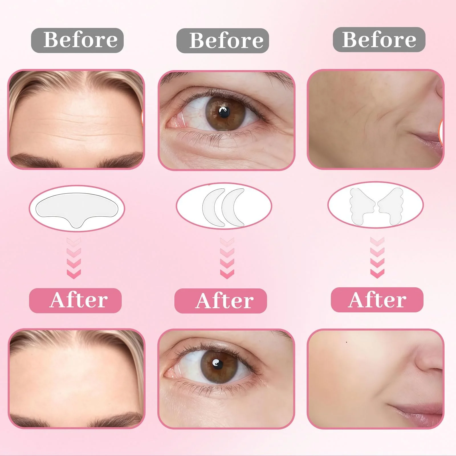 Силіконовий пластир PurityPeak Проти зморшок, 11-в-1 анти-зморшкові накладки, фото №3 Силіконовий пластир PurityPeak Проти зморшок, 11-в-1 анти-зморшкові накладки, фото №3