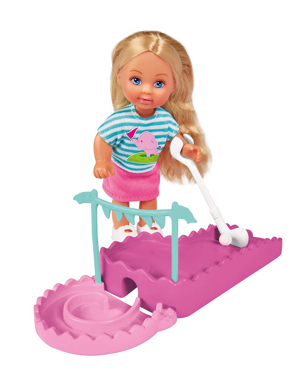 Кукла Simba Love Mini Golf в милом летнем наряде с мини-гольф полем, битами и мячами, фото №2