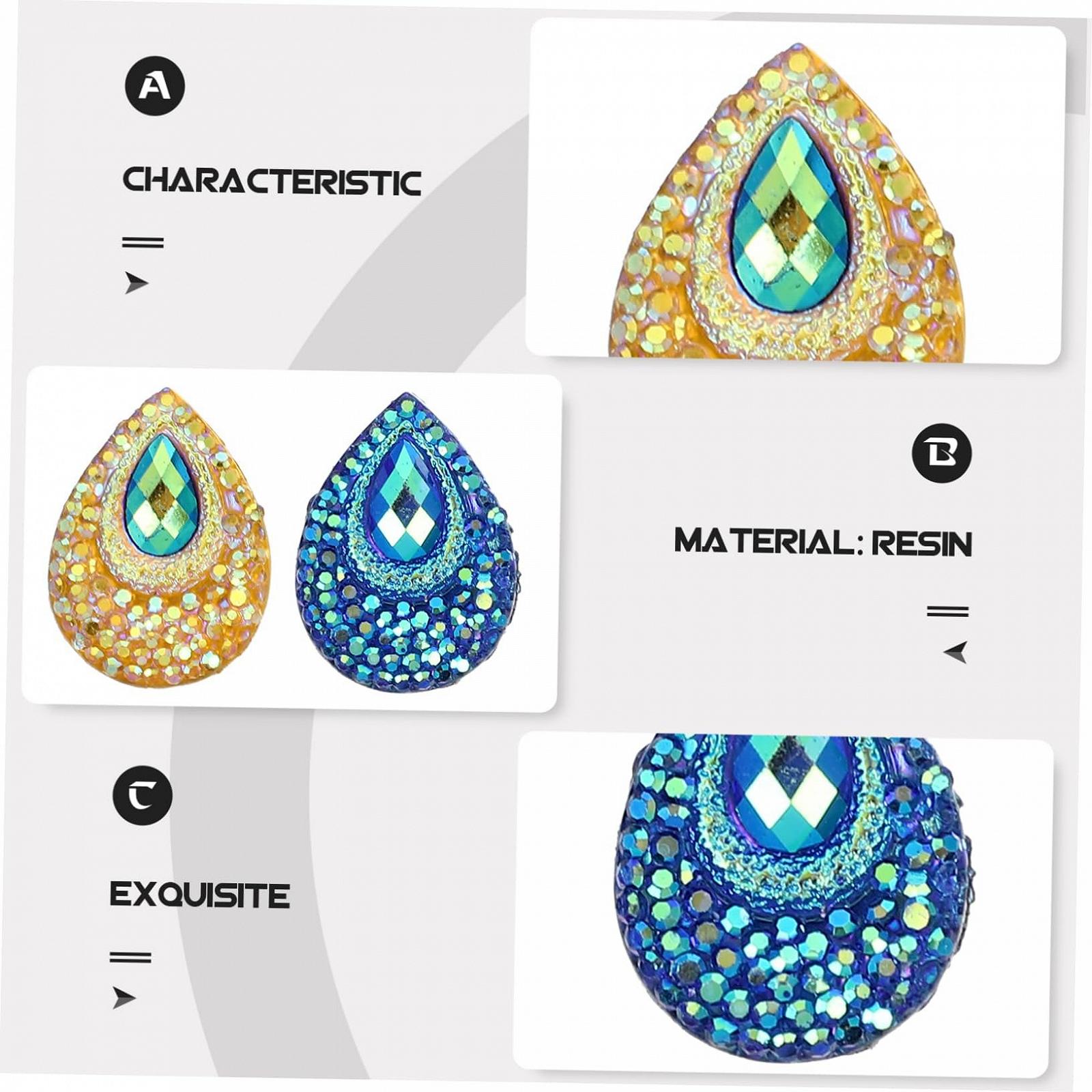 Стразы каплевидные 100 шт., фото №4