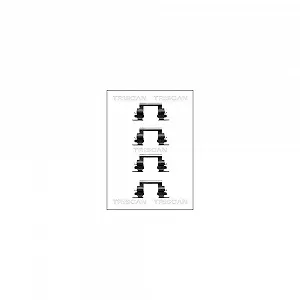 Комплект аксессуаров, тормозные колодки дискового тормоза TRISCAN 8105 421588, передний мост - Фото 1