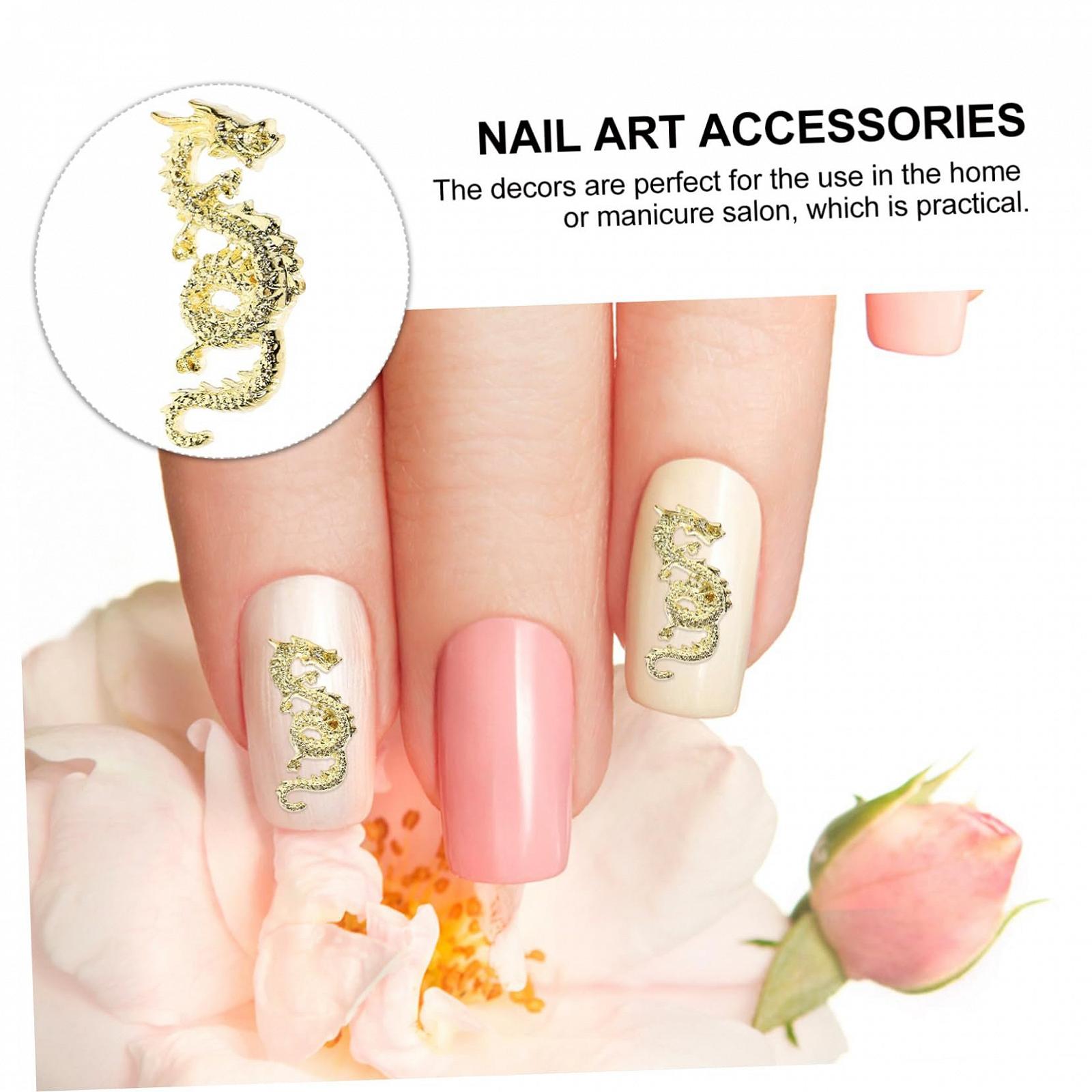 Подвески для ногтей MERRYHAPY, 20 шт, Рождественская магия для ногтей, Рождественский день рождения, Рождественские украшения, украшения для ногтей, маникюрные драгоценные камни, золотой сплав, фото №5