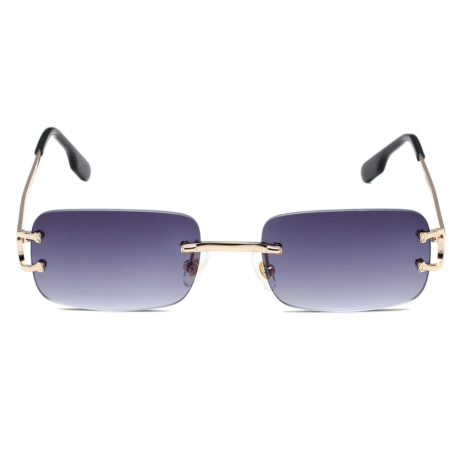 Вінтажні прямокутні сонцезахисні окуляри без оправи Ggpyyon, ретро, захист UV400, фото №2 Вінтажні прямокутні сонцезахисні окуляри без оправи Ggpyyon, ретро, захист UV400, фото №2