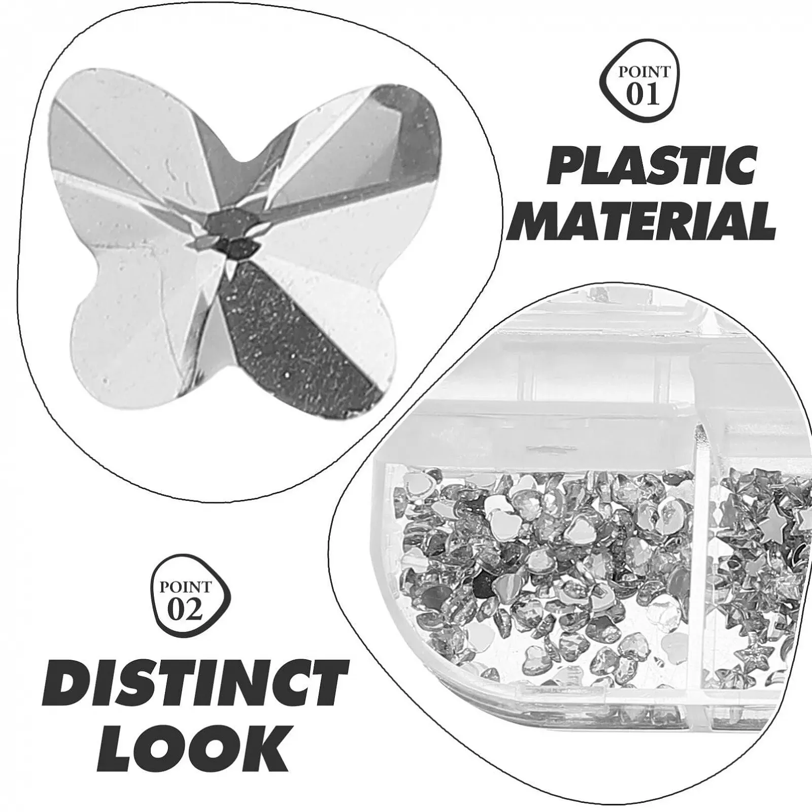 Украшения для ногтей minkissy Разноцветные, Декоративные камни для ногтей для творческого маникюра, Уникальные для дизайна ногтей и профессионального применения, Ювелирные изделия для ногтей, фото №4