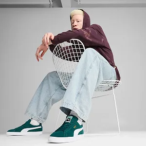 Кросівки PUMA Suede Classic Зелений для чоловіків synthetic.ua - Фото 1